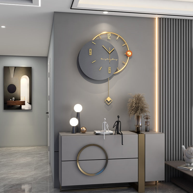 Modern Design Silent Hanging Wall Clock