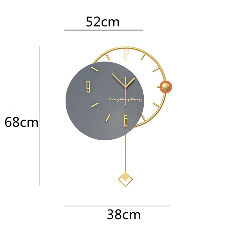 Modern Design Silent Hanging Wall Clock